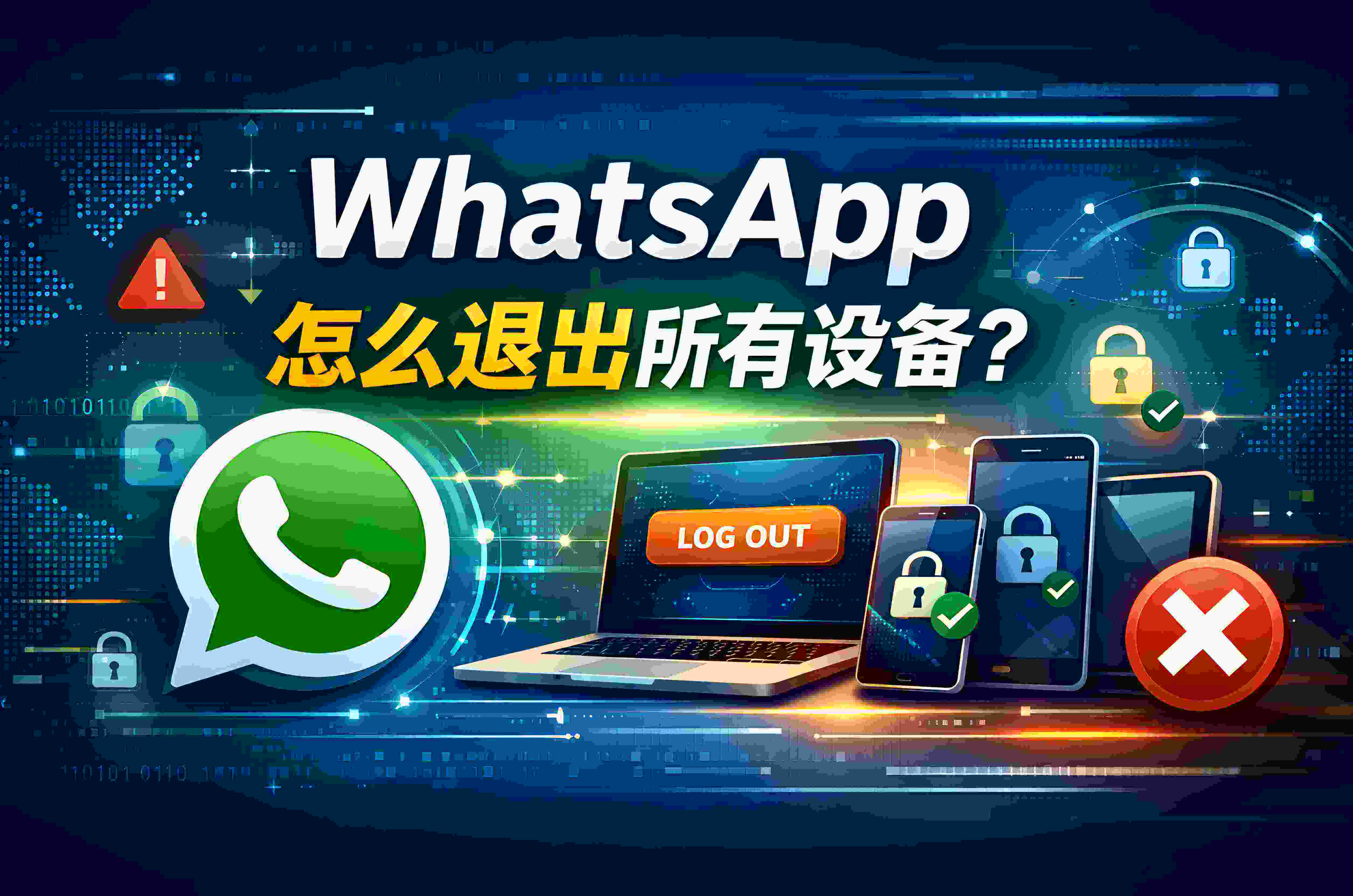 如何在WhatsApp中彻底登出所有已登录的设备?