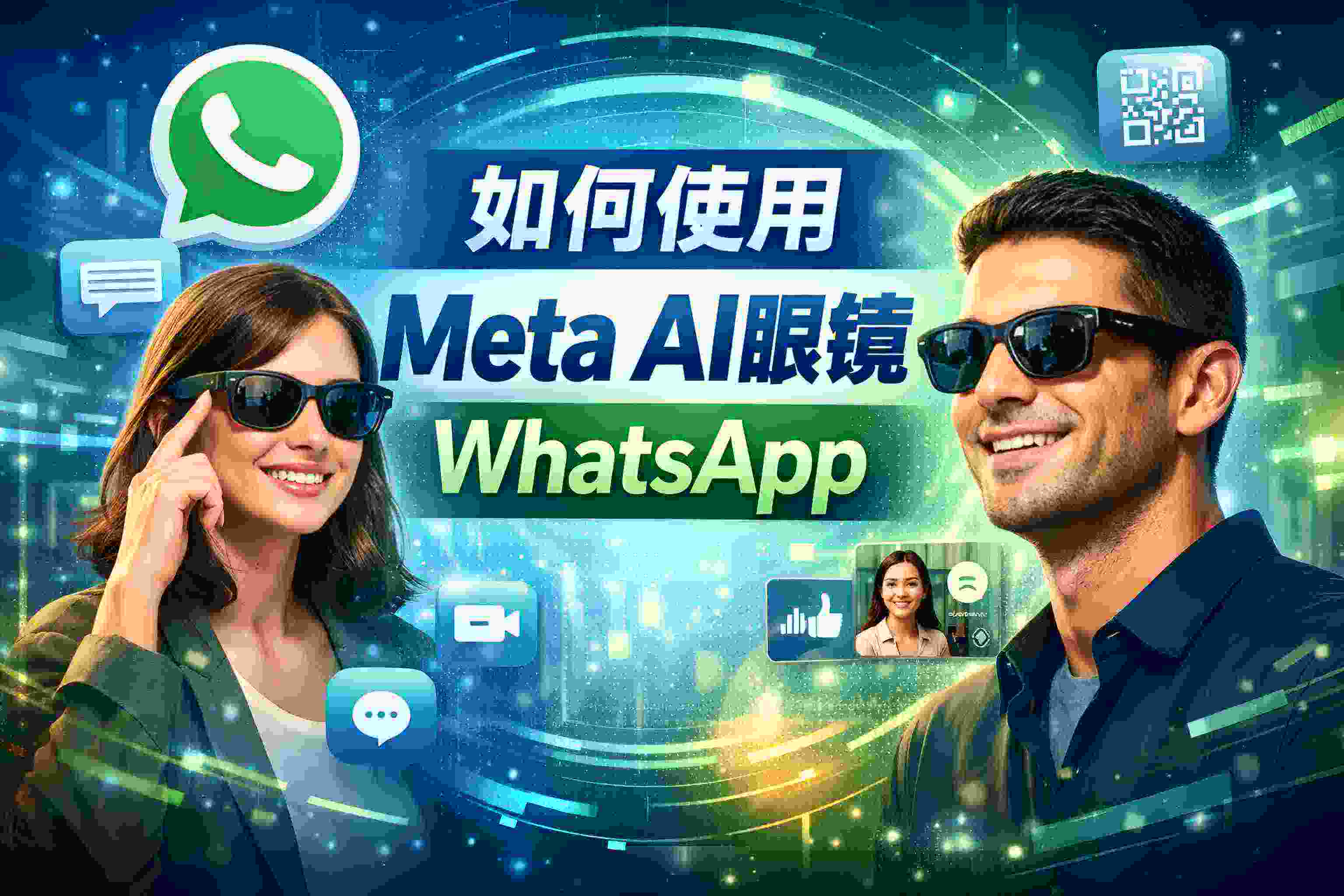 该如何操作WhatsApp的Meta AI智能眼镜？