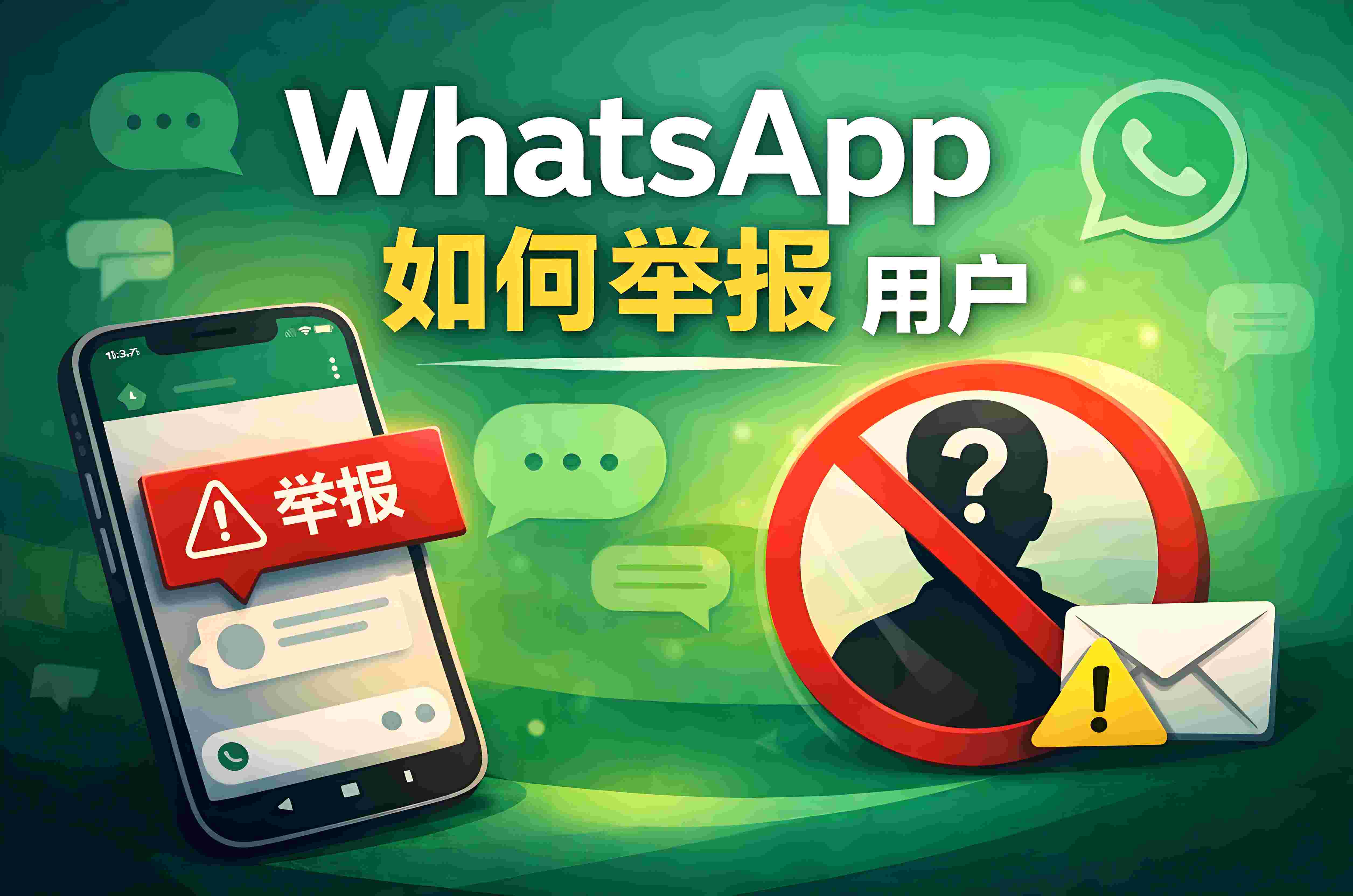 在WhatsApp上举报他人,对方是否会收到通知?